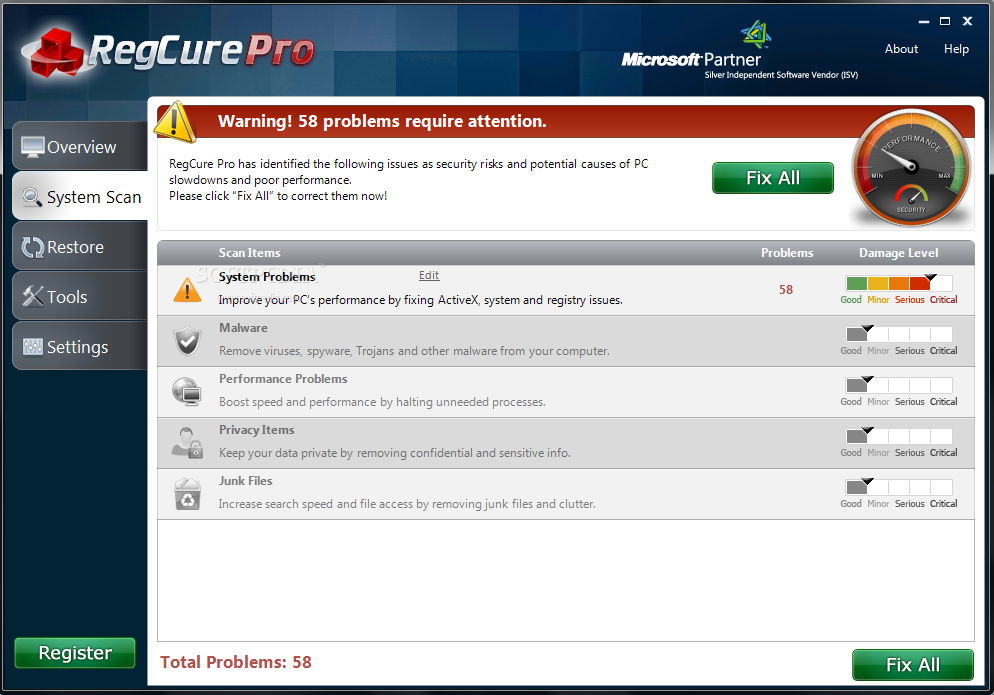 RegCure Pro Serial Key 4.6.17v With Crack Free Download
